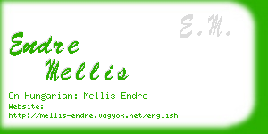 endre mellis business card